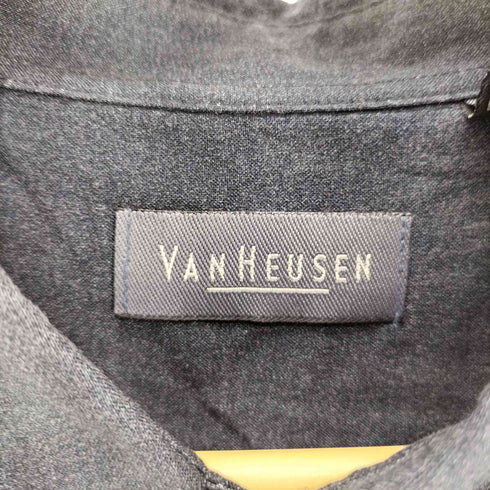 ヴァンヒューゼン VAN HEUSEN ボタニカル柄 レーヨン S/S シャツ メンズ import:XL