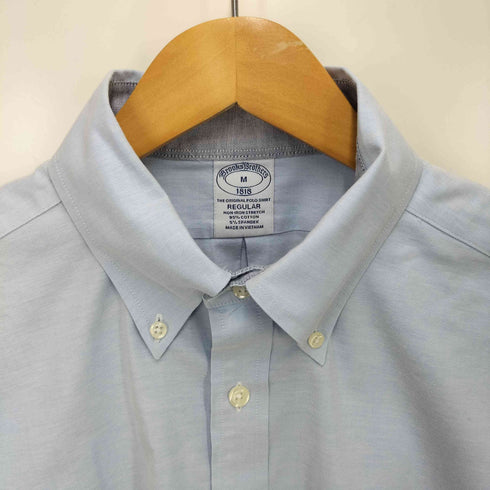 ブルックスブラザーズ BROOKS BROTHERS ロゴ刺繍 S/S ボタンダウンシャツ メンズ import:M