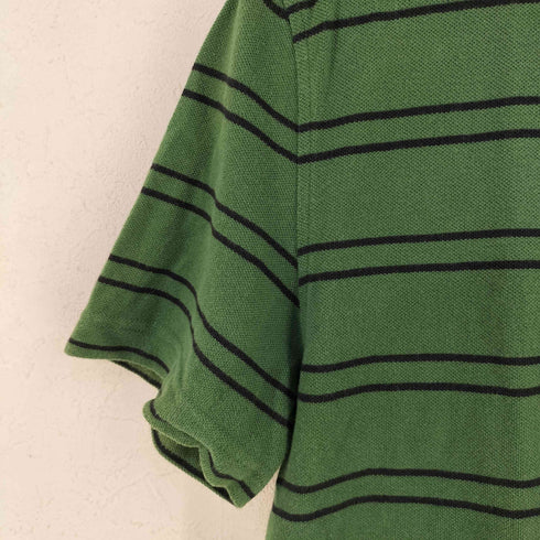 ノーティカ NAUTICA ロゴ刺繍 ボーダー ポロシャツ メンズ JPN:L