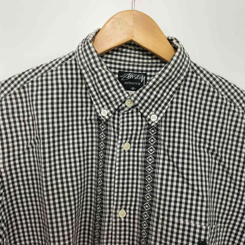 ステューシー Stussy 00s OLD ギンガムチェック柄 半袖シャツ メンズ M