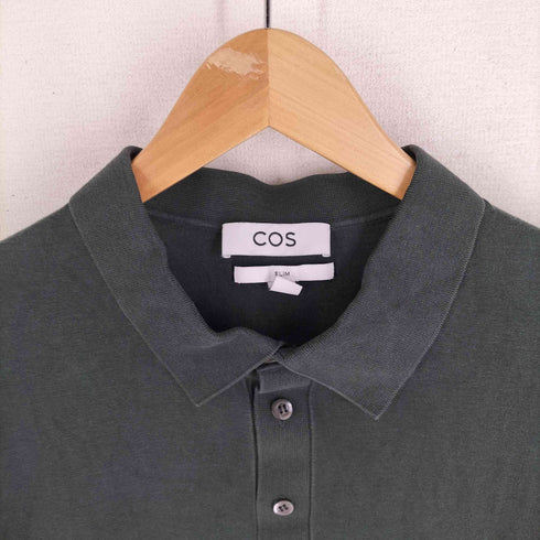 コス COS KNITTED SILK POLO SHIRT メンズ import:L