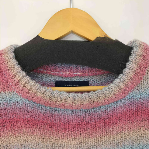 cathy's closet 段染めヤーン オーバーサイズ クルーネックニット メンズ JPN:M
