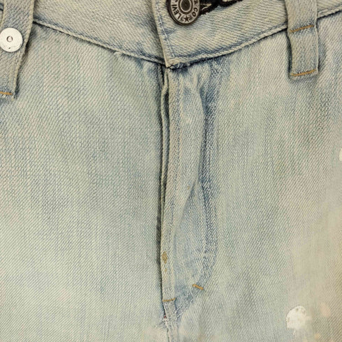 リーバイス Levis リメイク サスペンダーボタン シンチバック ドットプリント ウォッシュド カットオフ デニム ショーツ メンズ 32