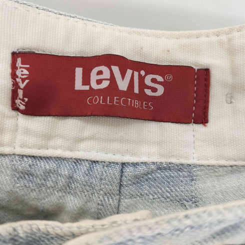 リーバイス Levis リメイク サスペンダーボタン シンチバック ドットプリント ウォッシュド カットオフ デニム ショーツ メンズ 32