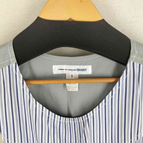 コムデギャルソンシャツ COMME des GARCONS SHIRT 20SS ストライプ サイドベルト シャツベスト メンズ JPN:M