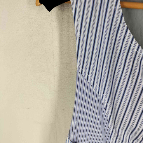 コムデギャルソンシャツ COMME des GARCONS SHIRT 20SS ストライプ サイドベルト シャツベスト メンズ JPN:M