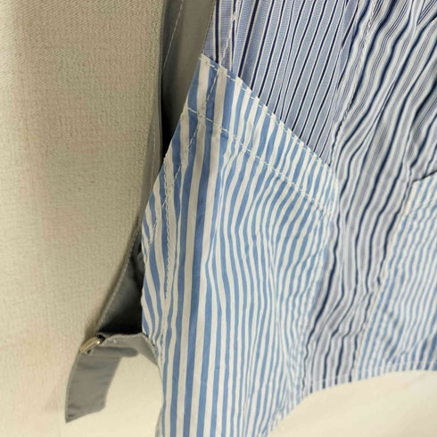 コムデギャルソンシャツ COMME des GARCONS SHIRT 20SS ストライプ サイドベルト シャツベスト メンズ JPN:M