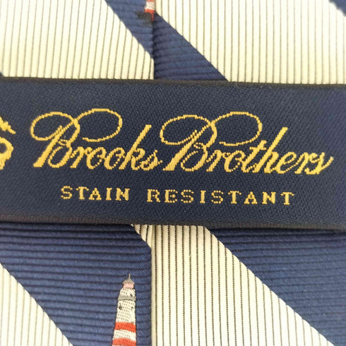 ブルックスブラザーズ BROOKS BROTHERS 灯台 ストライプ柄 ネクタイ メンズ