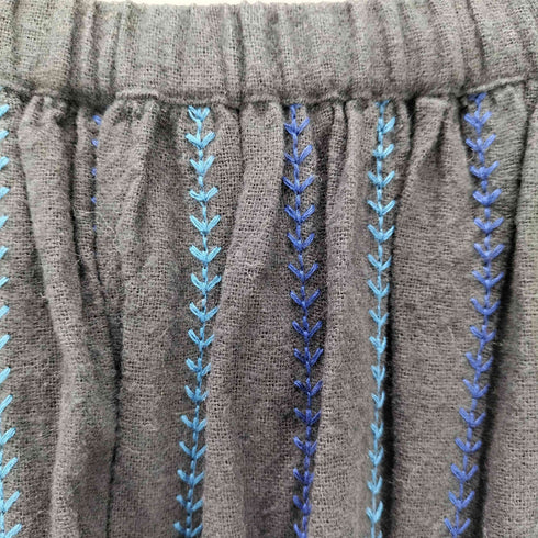 マーブルシュッド Marble Sud EMB SANKAKU FLOWER 刺繍 ギャザースカート レディース