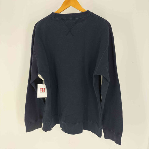 ポロジーンズカンパニーラルフローレン POLO JEANS COMPANY RALPH LAUREN 90S-00S 星条旗プリント 前V 裏起毛 クルーネックスウェット メンズ import:XL