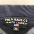 ポロジーンズカンパニーラルフローレン POLO JEANS COMPANY RALPH LAUREN 90S-00S 星条旗プリント 前V 裏起毛 クルーネックスウェット メンズ import:XL