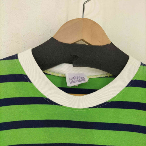 TO BE NINE ボーダー クルーネックカットソー メンズ import:S