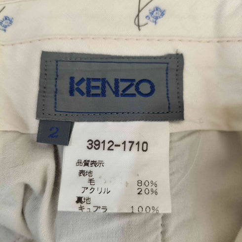 ケンゾー KENZO ライカ期 ツイード 1タック スラックス メンズ 2
