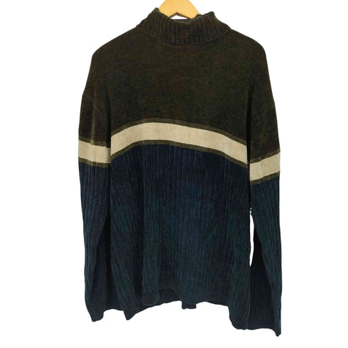 NORTH WEST BLUE 90S アクリル タートルネック ニットセーター メンズ import:XL