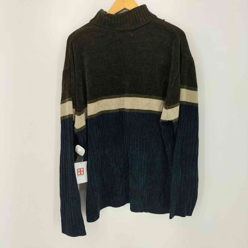 NORTH WEST BLUE 90S アクリル タートルネック ニットセーター メンズ import:XL