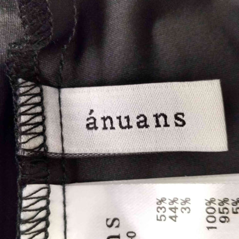 アニュアンス anuans ノースリーブイレギュラーヘムドッキングニットワンピース レディース JPN:M
