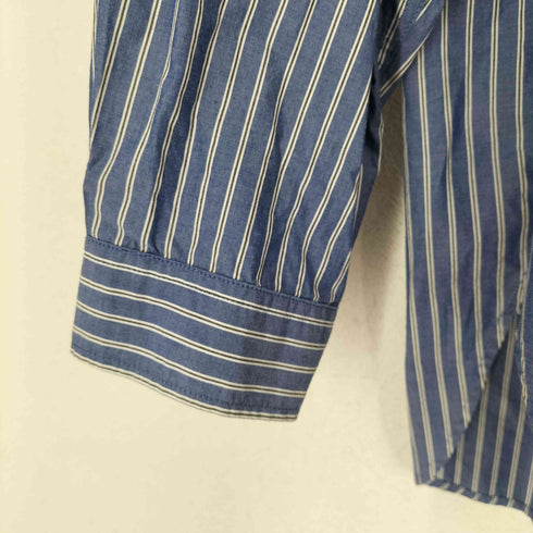 フリークスストア FREAKS STORE バンドカラーストライプシャツ メンズ JPN:L