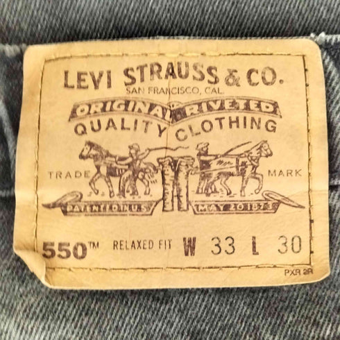 リーバイス Levis 90S 505 USA製 40550-4159 先染めブラック オレンジタブ メンズ W33