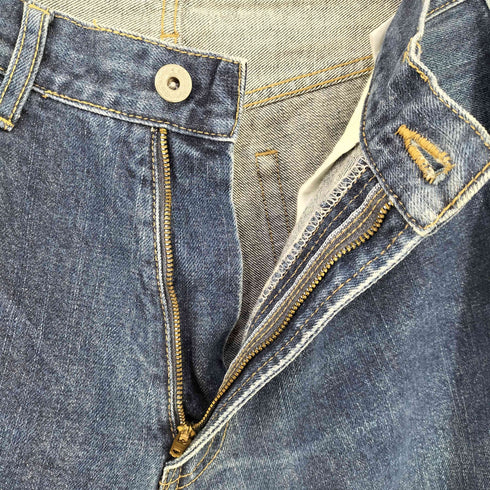 ユニクロ UNIQLO OLD 月桂樹ボタン 股割り デニムパンツ メンズ