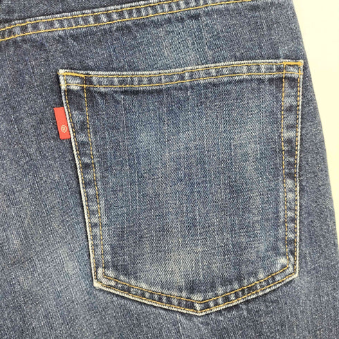 ユニクロ UNIQLO OLD 月桂樹ボタン 股割り デニムパンツ メンズ