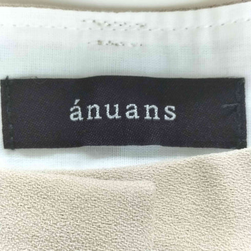 アニュアンス anuans バックサテンセミフレアパンツ レディース JPN:S