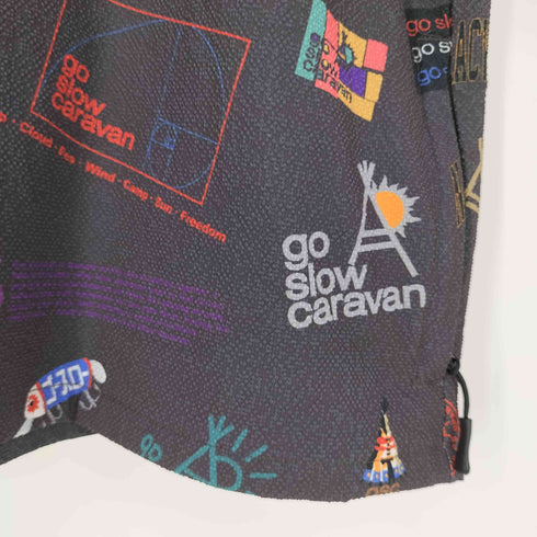 ゴースローキャラバン go slow caravan ストレッチサッカー総柄プリントS/STEE メンズ JPN:4