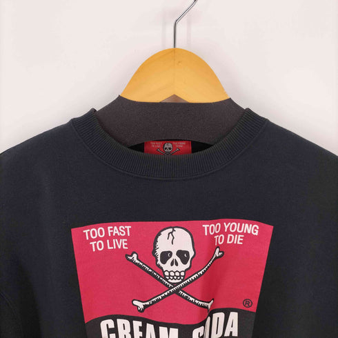クリームソーダ CREAM SODA 角ドクロ クルーネックスウェット メンズ JPN:S