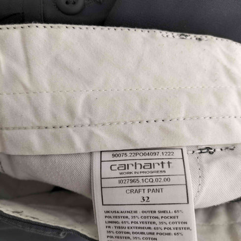カーハートワークインプログレス Carhartt WIP CRAFT PANT メンズ US:32-33
