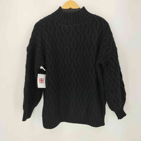 ティアラ Tiara ケーブル編みハイネックニット レディース