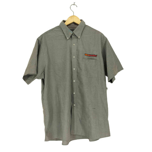 ヴァンヒューゼン VAN HEUSEN フロント刺繍デザインS/S シャツ メンズ 17 1/2