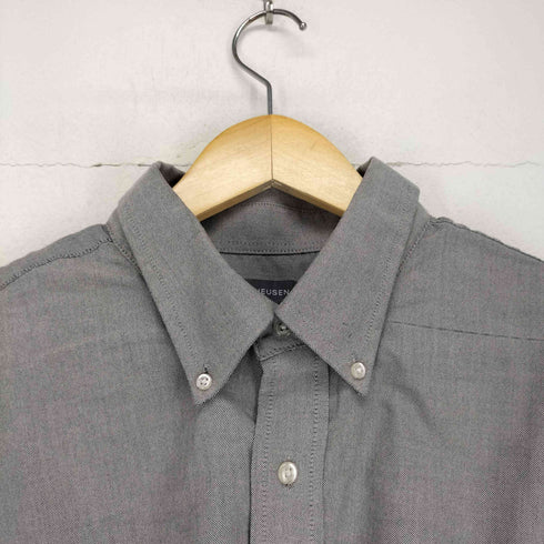 ヴァンヒューゼン VAN HEUSEN フロント刺繍デザインS/S シャツ メンズ 17 1/2