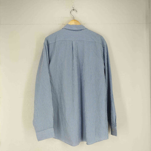 クラフトアンドバロー Croft&Barrow ストライプシアサッカーL/S シャツ メンズ 18 1/2