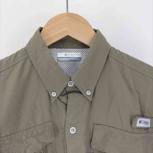 コロンビア Columbia PFG OMNI-SHADE 裏地メッシュ S/S フィッシングシャツ メンズ import:S