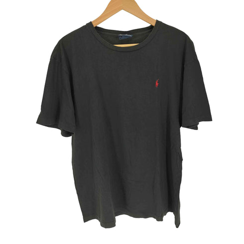 ポロバイラルフローレン Polo by RALPH LAUREN 90S ポニー刺繍 クルーネック S/S Tシャツ メンズ import:L