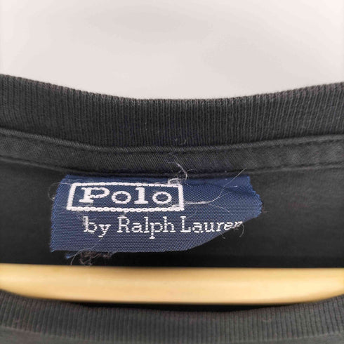 ポロバイラルフローレン Polo by RALPH LAUREN 90S ポニー刺繍 クルーネック S/S Tシャツ メンズ import:L