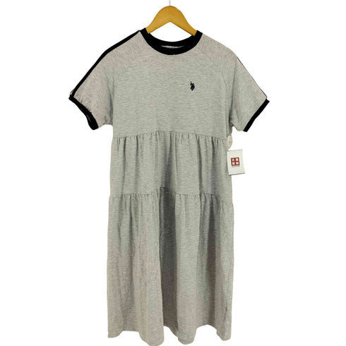 ユーエスポロアッスン U.S.POLO ASSN ティアード カットソーワンピース レディース FREE