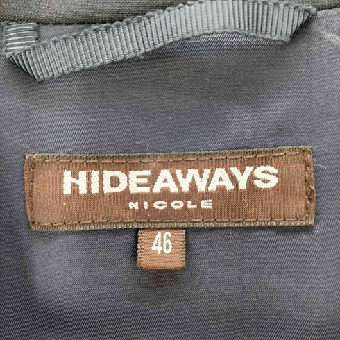 ハイダウェイニコル HIDEAWAYS NICOLE 22SS カルキュロウェザーノーカラージャケット メンズ JPN:46