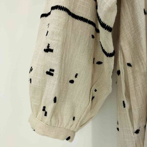 ビアズリー BEARDSLEY スキッパー刺繍ブラウス レディース FREE