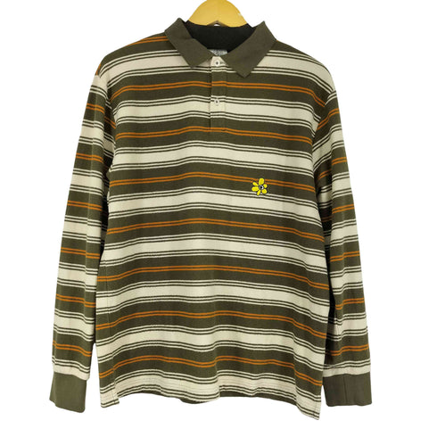 パムパークスアンドミニ P.A.M. PERKS AND MINI L/S パイル地ボーダーポロシャツ メンズ import:M