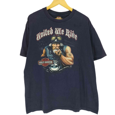 ハーレーダビッドソン HARLEY-DAVIDSON 両面プリントクルーネックTシャツ メンズ JPN:XL