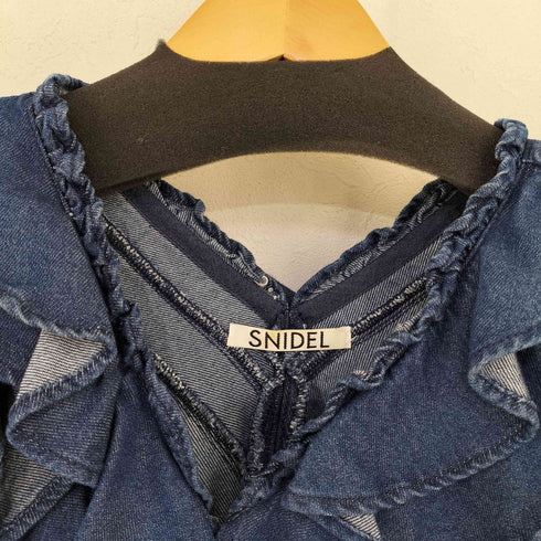 スナイデル snidel SWEET デニム フリルワンピース レディース JPN:0