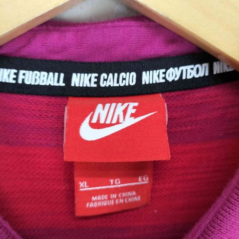 ナイキ NIKE ナンバリング刺繍ボーダーポロシャツ メンズ JPN:XL