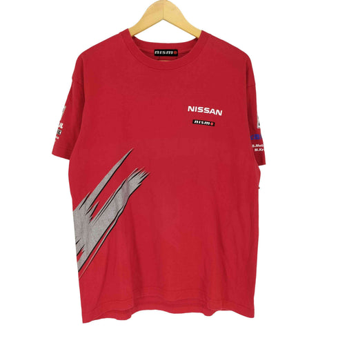 企業ロゴプリントクルーネックTシャツ メンズ