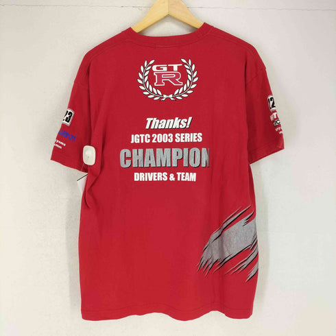 企業ロゴプリントクルーネックTシャツ メンズ
