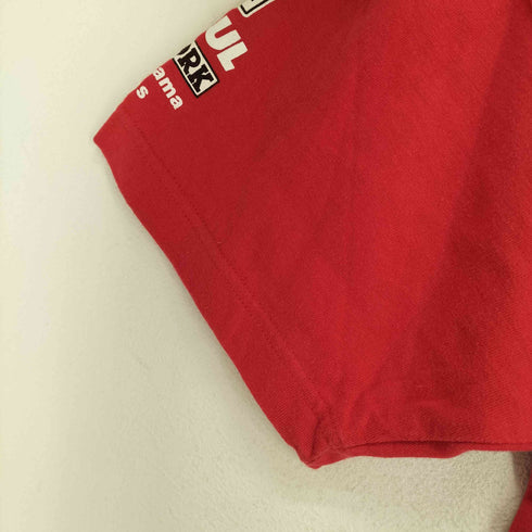 企業ロゴプリントクルーネックTシャツ メンズ