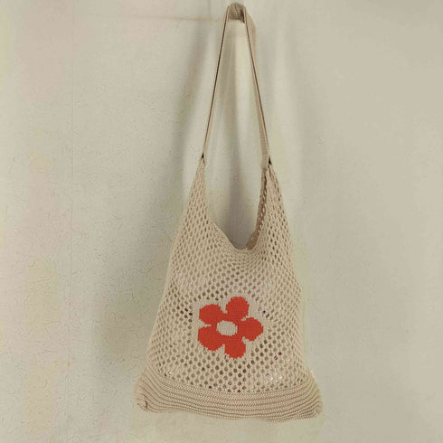 IROHA NYC フラワープリント ニット トートバッグ メンズ