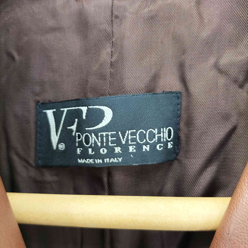 pontevecchio ステッチレザーコート レディース 40