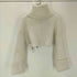 ザラ ZARA クロップド丈ハイネックロングスリーブセーター レディース import:M
