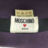 モスキーノ MOSCHINO ハート刺繍テープ フェルト ボーラーハット レディース