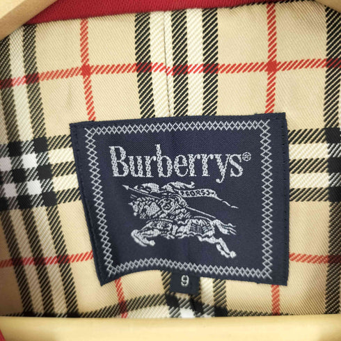 バーバリーズ BURBERRYS 90S 裏地ノバチェック 4Bノーカラージャケット レディース 9
